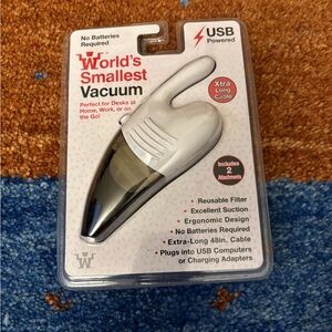 World's Smallest Vacuum USB Powered Handheld -
